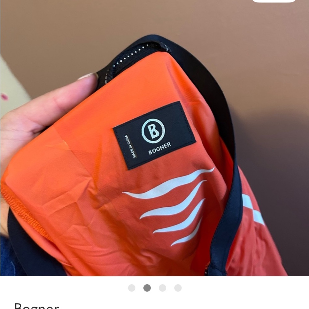 Bogner Women's Vibrant Orange Ski Jacket Reflective Windbreaker Think Spring!🔥 - Picture 5 of 5